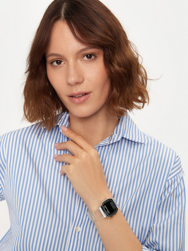 Casio Часовник Casio Vintage Digital A168XES-1BEF Бял