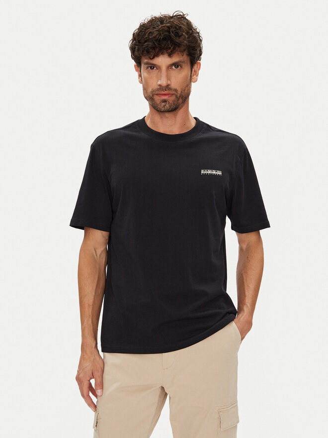 Napapijri Napapijri T-Shirt Smallbox NP0A88TR Schwarz Regular Fit