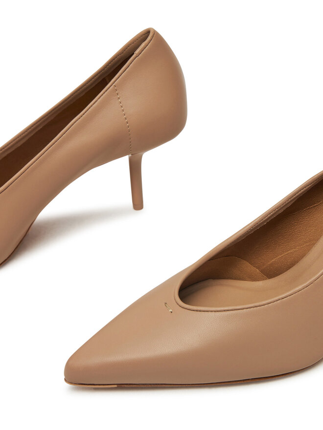 Max Mara Čevlji z visoko peto Max Mara 2514521151600 Rjava