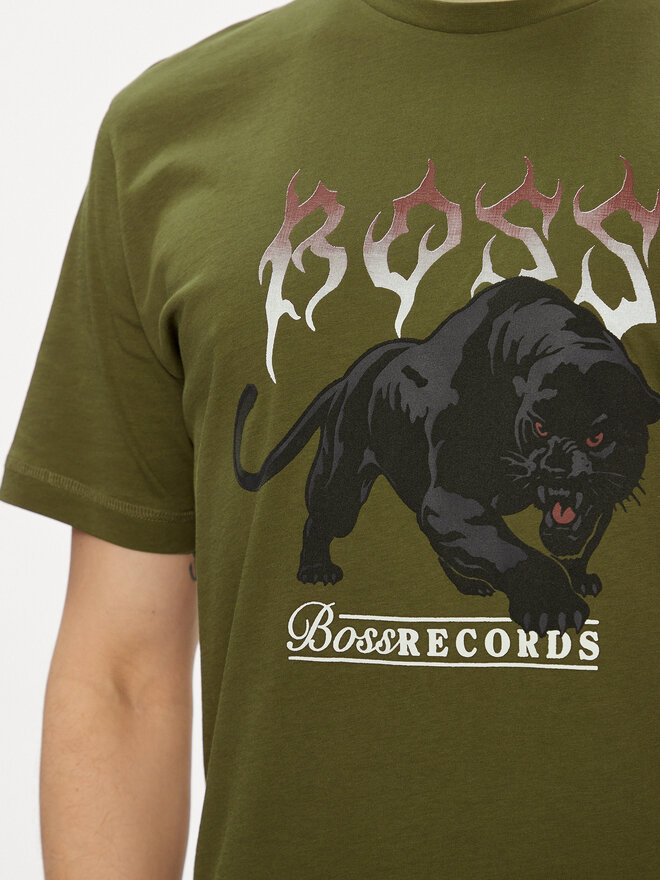 BOSS Boss T-Shirt TeePantera 50510223 Grün Regular Fit