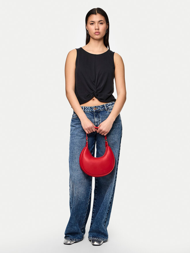 Pieces Pieces Marškinėliai Anora 17149200 Juoda Regular Fit