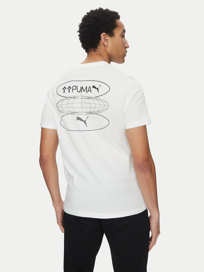 Puma Puma T-Shirt Graphics 3 Circles 684834 Λευκό Regular Fit