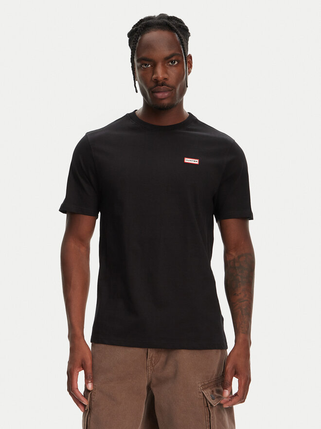 Hunter Hunter Póló Tavish HARM0082251 Fekete Regular Fit