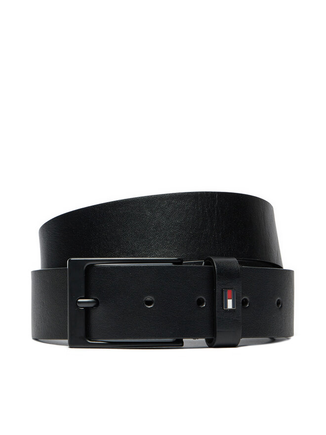 Tommy Hilfiger Cintura da uomo Tommy Hilfiger Layton AM0AM12821 Nero