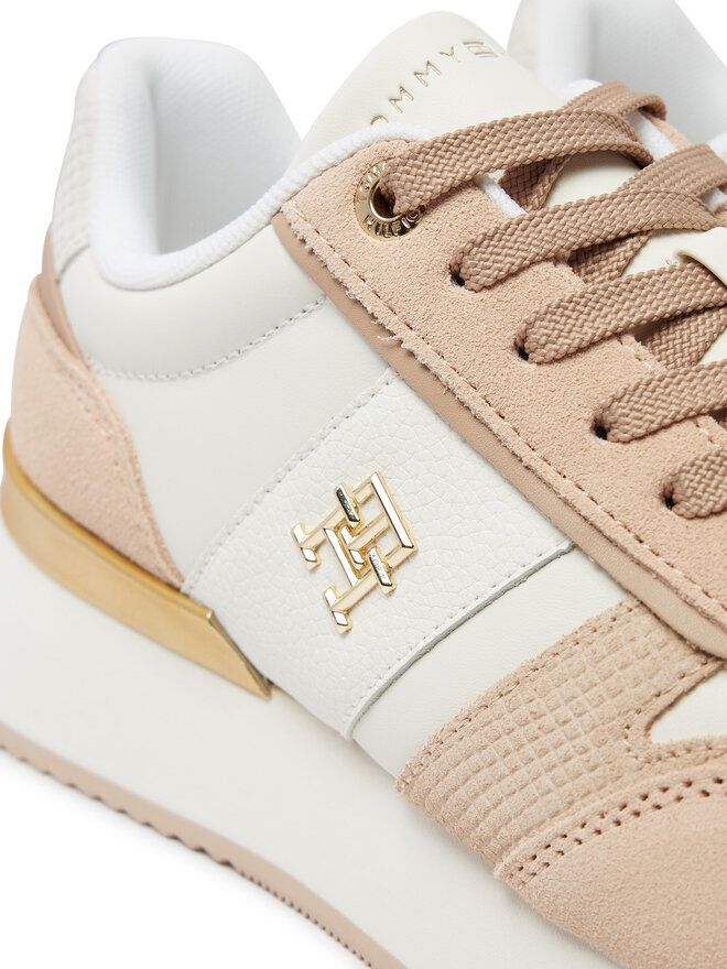 Tommy Hilfiger Sneakersy Tommy Hilfiger Th Fashion Runner FW0FW08475 Beżowy