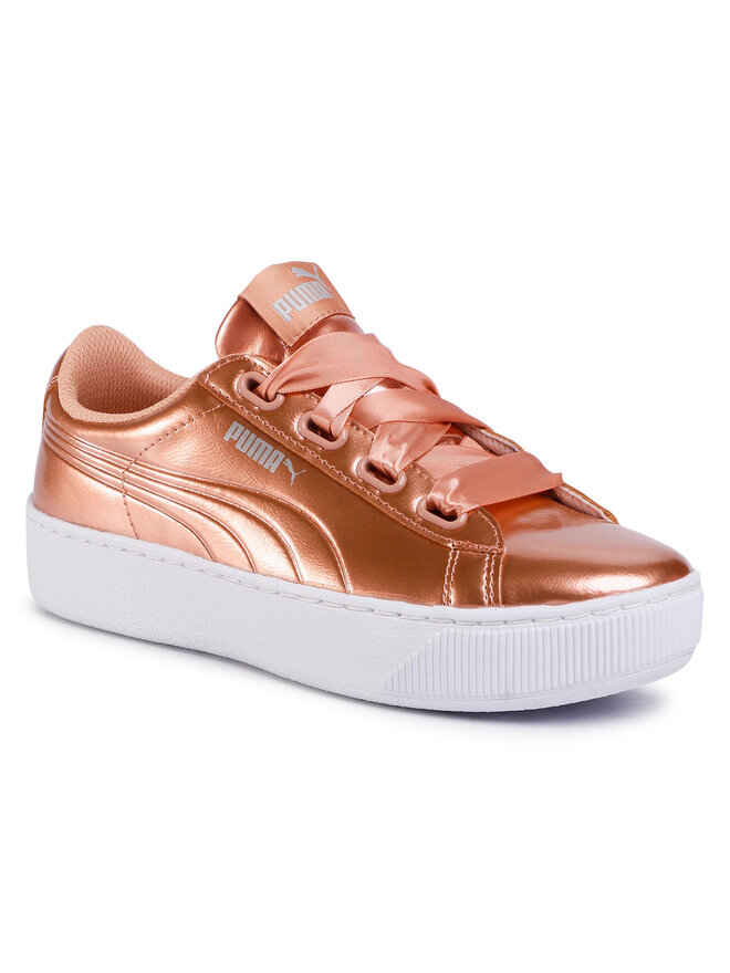 Zapatillas Puma Vikky Platform Ribbon P 366419 05 Naranja zapatos.es