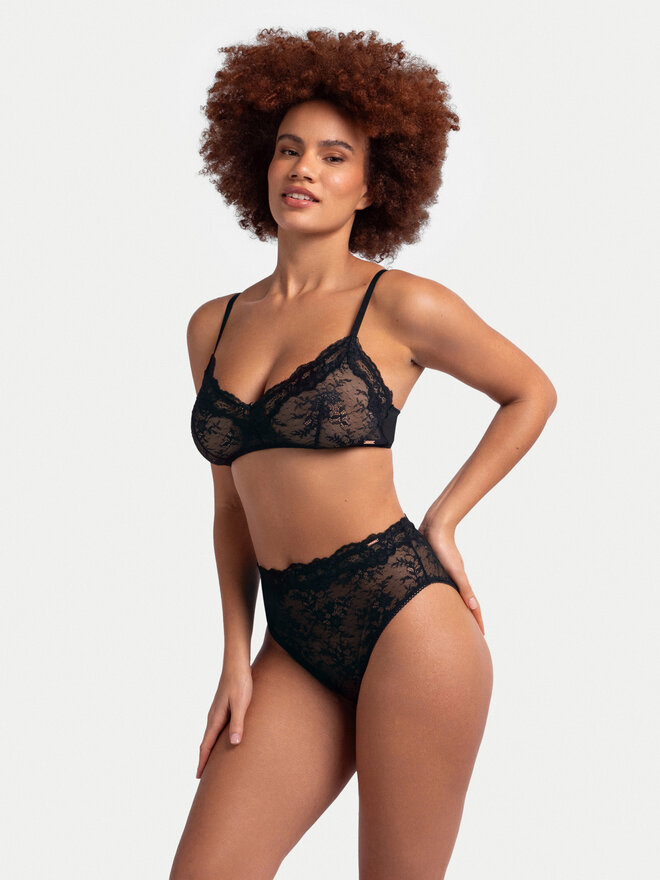 Dorina Dorina Klassischer Damenslip mit hoher Taille FXBF0080LA176 Schwarz