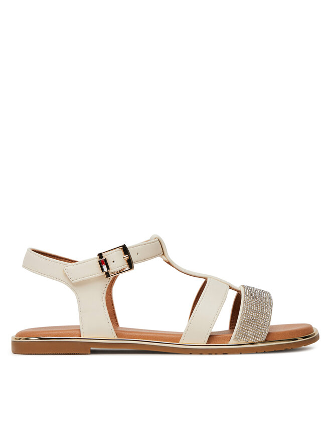 Tommy Hilfiger Sandale Tommy Hilfiger T3A2-33780-0371 S Écru