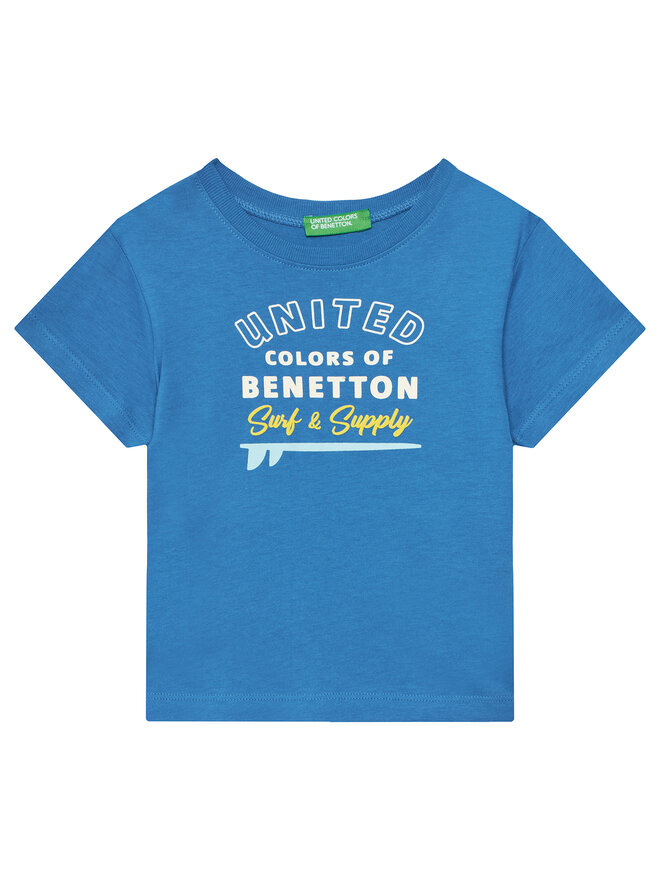 United Colors Of Benetton United Colors Of Benetton T-Shirt 3I1XG10JO Blau Regular Fit