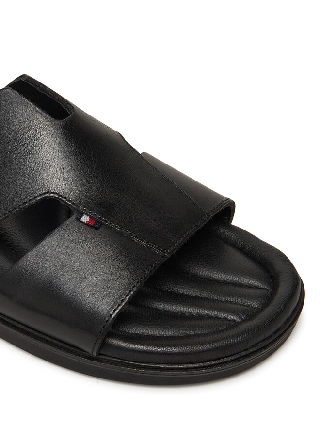 Tommy Hilfiger Papucs Tommy Hilfiger Premium Slipon Lh Sand FM0FM05357 Fekete