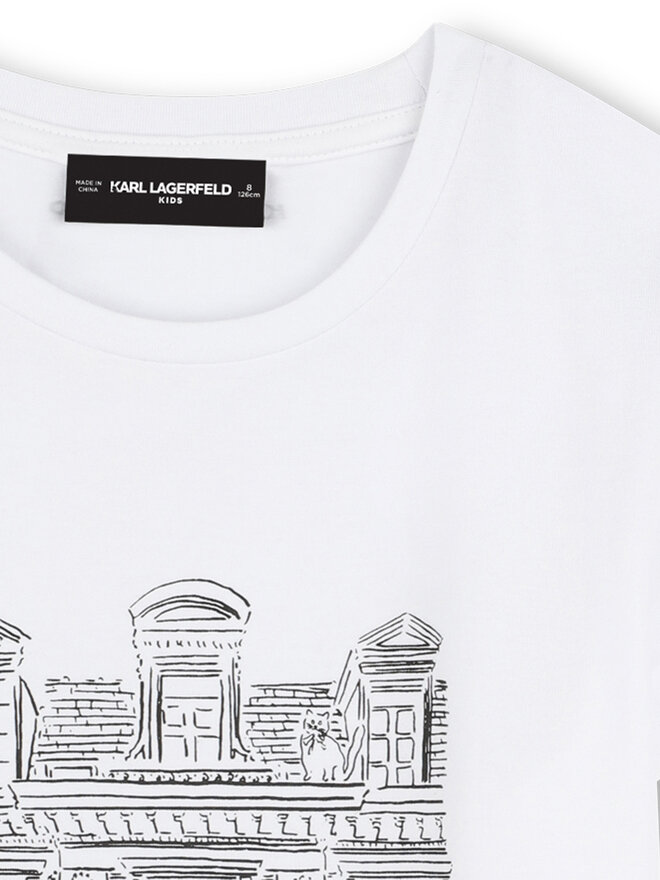 Karl Lagerfeld Kids Karl Lagerfeld Kids T-Shirt Z30494 D Weiß Regular Fit