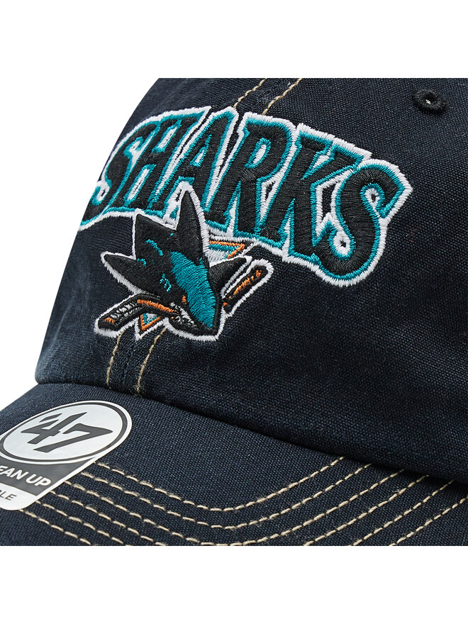 47 Brand Czapka z daszkiem 47 Brand Nhl San Jose Sharks Trucker H-TSCLA22LAP-VB Czarny