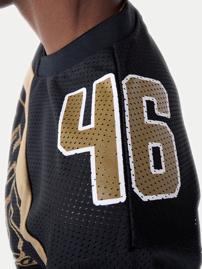 New Era New Era Marškinėliai Saf49E Mesh Graphic Jersey 60596390 Juoda Regular Fit