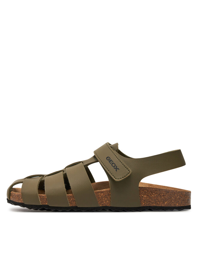 Geox Sandále Geox J Ghita Boy J458LA 000BC C3009 D Kaki