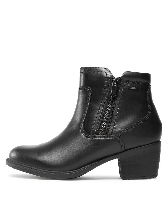 Clarks Ботильйони Clarks Neva Zip Wp 261751994 Чорний
