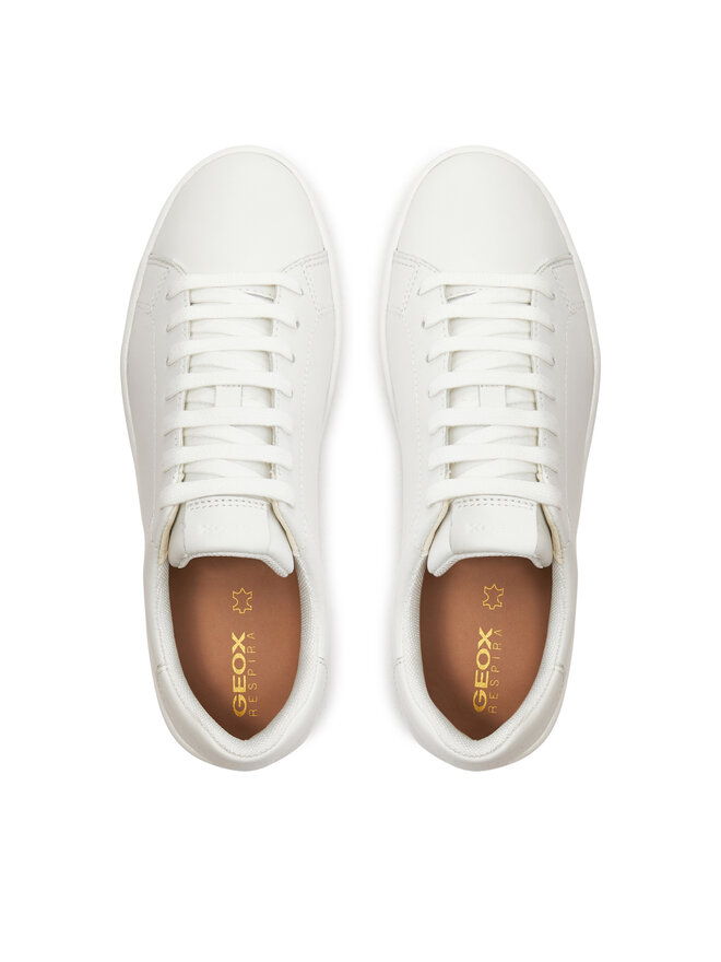 Geox Sneakersy Geox D Spherica Ecub-1 D45WEB 00085 C1000 Biela