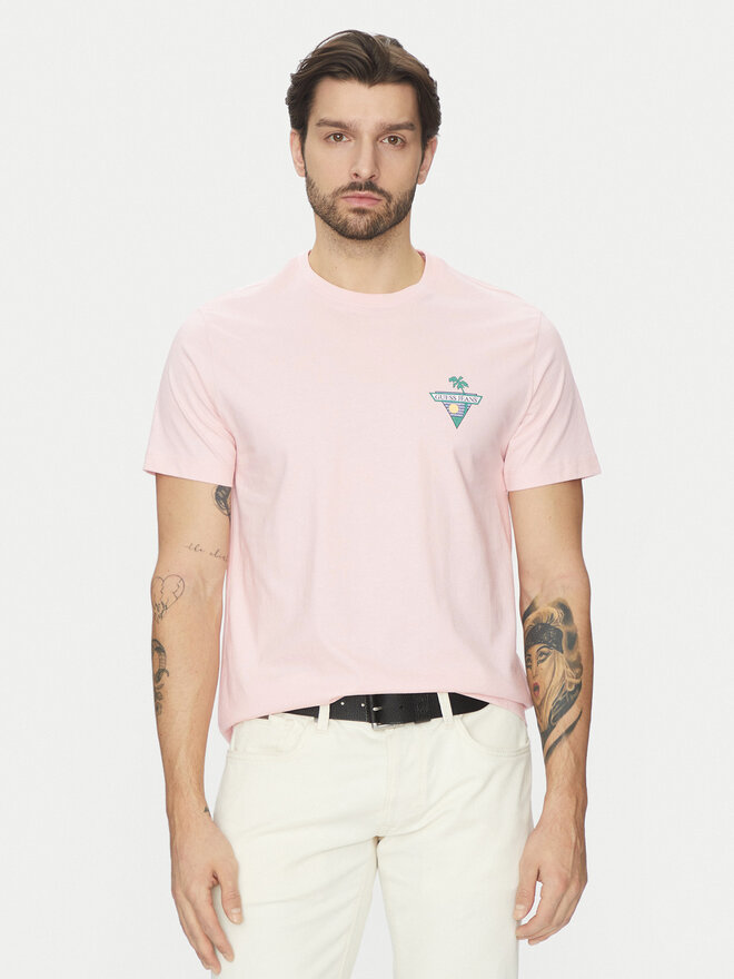 Guess Jeans Guess Jeans Camiseta M5GI55 K8FQ4 Rosa Regular Fit