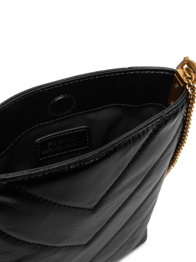 PINKO Handtasche PINKO Flat Satchel AI 25-26 PCPL 105352 A2W2 Schwarz