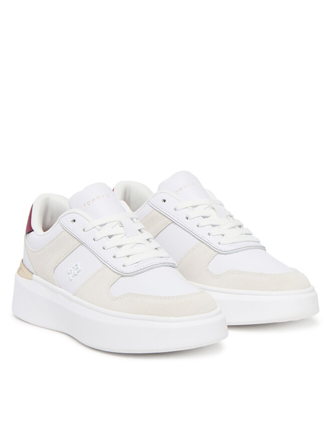 Tommy Hilfiger Sneakers Tommy Hilfiger Fashion Court Mix FW0FW08632 Weiß
