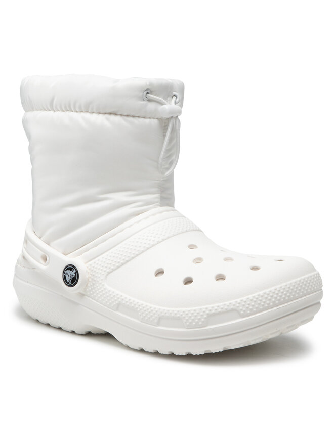 Crocs Боти Crocs Classic Lined Neo Puff Boot 206630 Бял