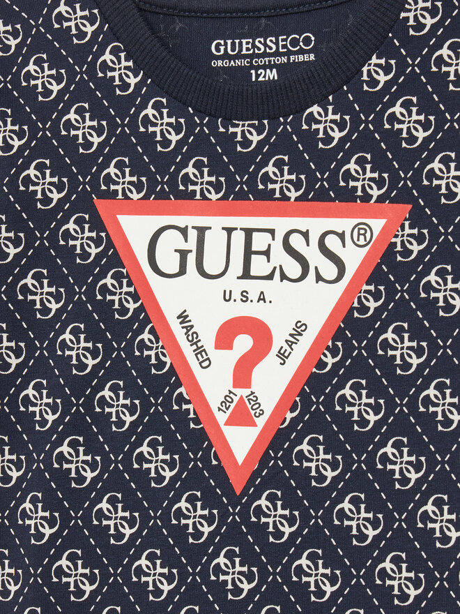 Guess Guess Póló N5YI04 K8HM4 Sötétkék Regular Fit