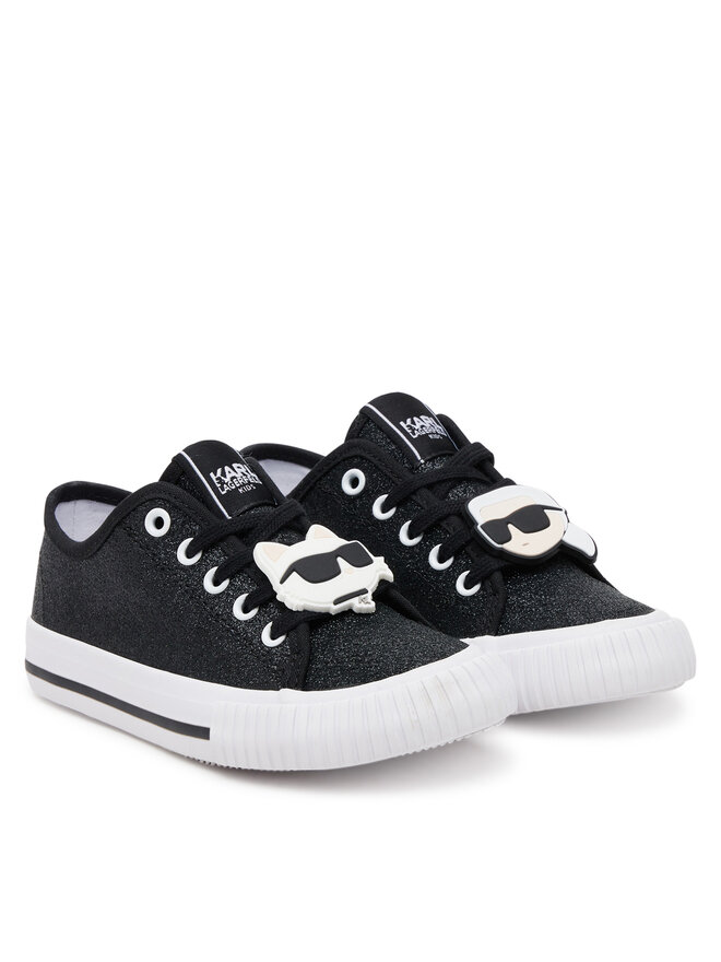 Karl Lagerfeld Kids Sneakers aus Stoff Karl Lagerfeld Kids Z30368 M Schwarz