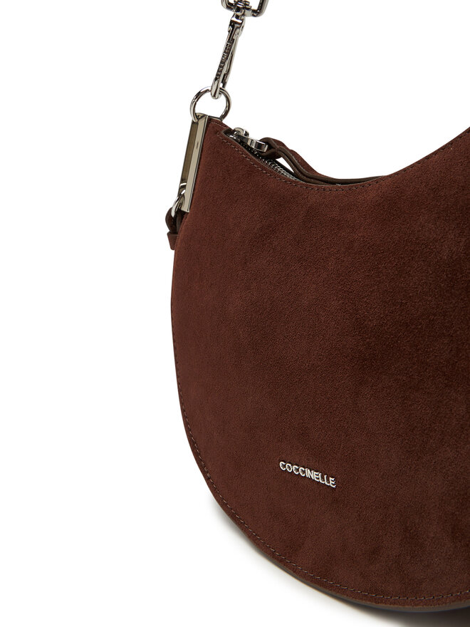Coccinelle Ročna torba Coccinelle QKG Coccinellesunup Suede E1 QKG 13 03 Rjava