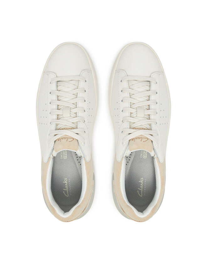 Clarks Snīkeri Clarks Courtlite2 Run 26181325 Balts