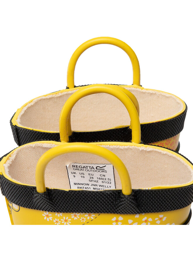 Regatta Kalosze Regatta Minnow Jnr Welly RKF451 Żółty