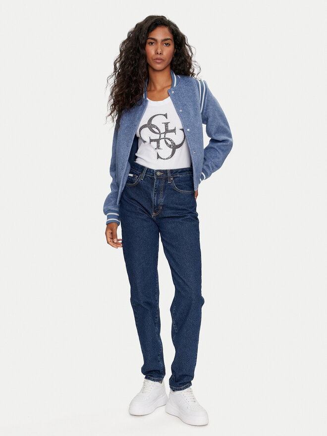 Guess Guess Marškinėliai W4YI37 J1314 Balta Regular Fit