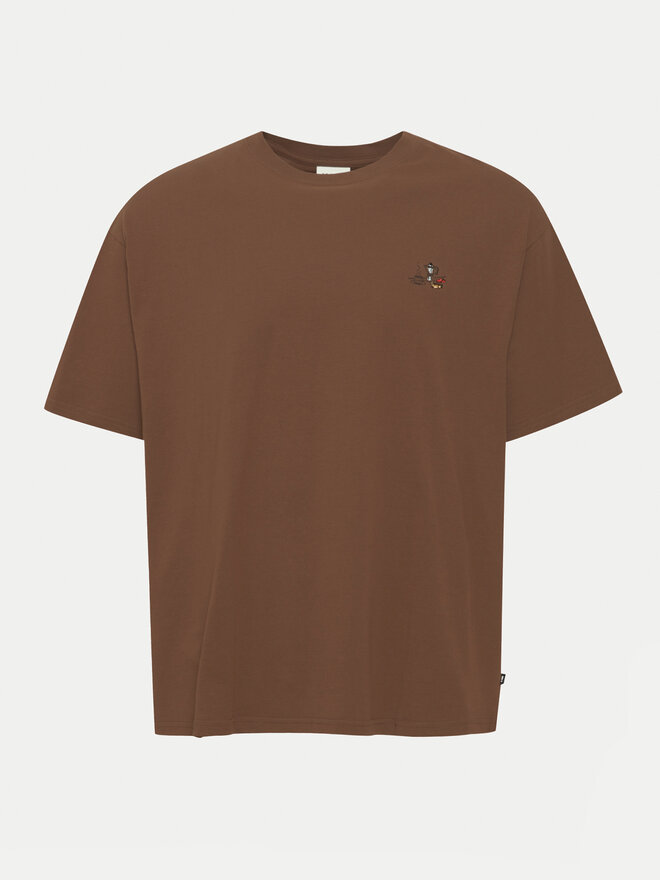 Solid Solid T-Shirt Manes 21108333 Μαύρο Regular Fit