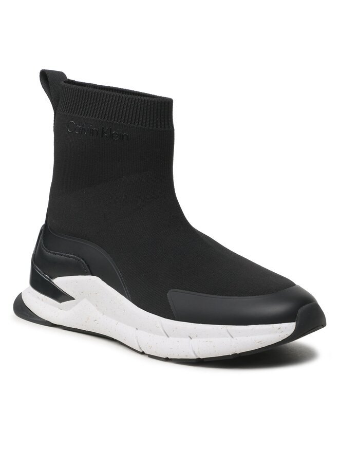 Calvin Klein Sneakers Calvin Klein Sock Boot HW0HW01589 Schwarz