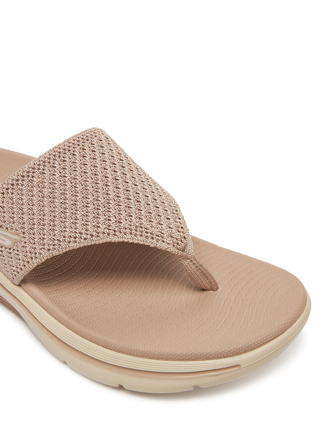 Skechers Japonki Skechers Go Walk Arch Fit 2.0 Sandal-Carrie 140861/TPE Beżowy