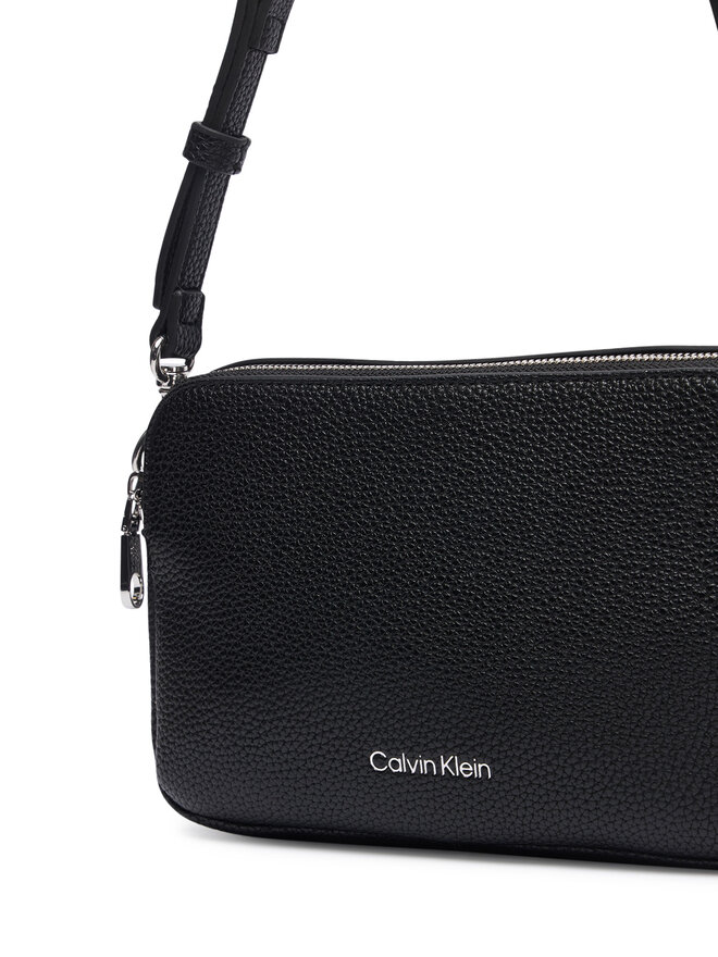 Calvin Klein Handtasche Calvin Klein Webbing 2X Strap Camera Bag LV04F3656G Schwarz