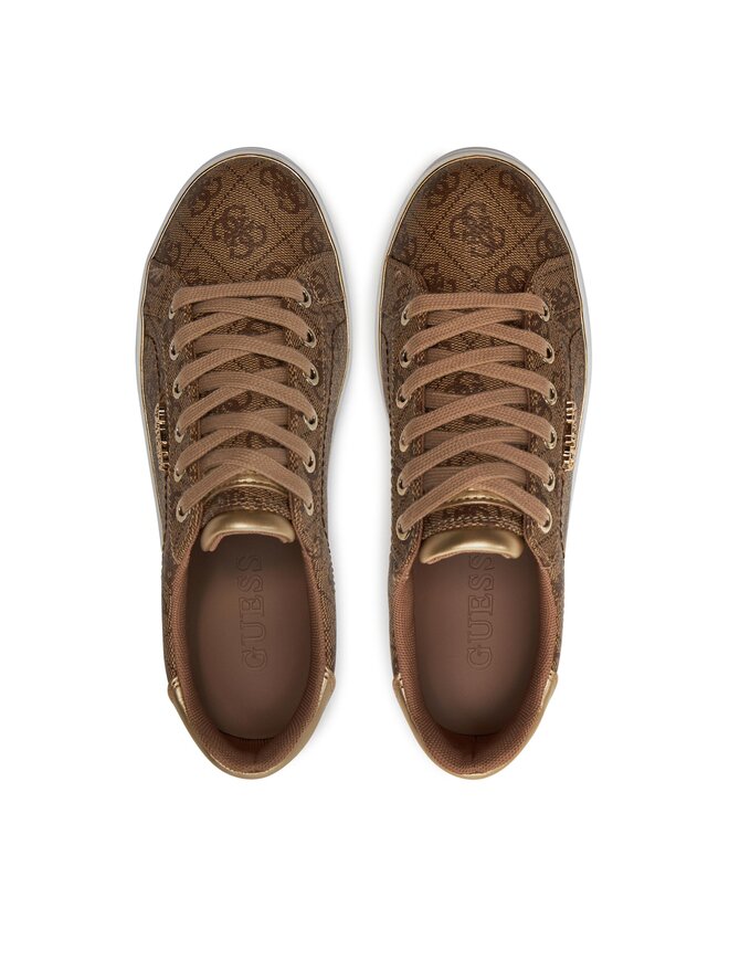 Guess Sneakersy Guess Beckie FL7BKI FAL12 Hnědá
