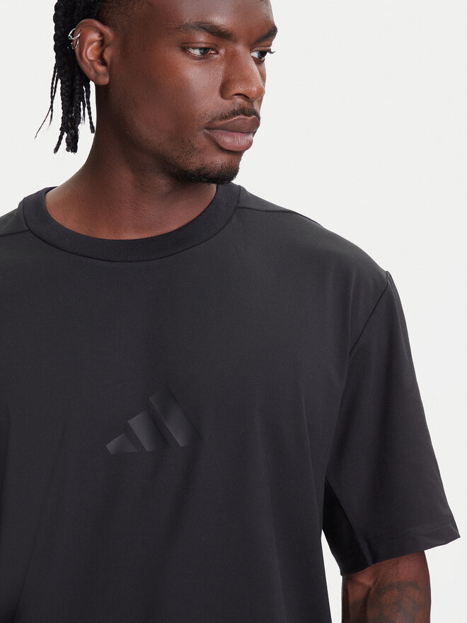adidas adidas Marškinėliai Z.N.E. JJ1151 Juoda Loose Fit