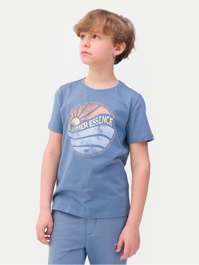 4F 4F Camiseta 4FJWSS24TTSHM1135 Azul Regular Fit