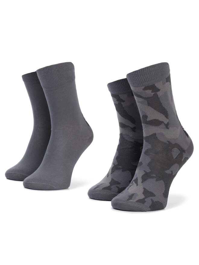 adidas Lange Socken adidas Camo Crew 2PP EH4027 Grau