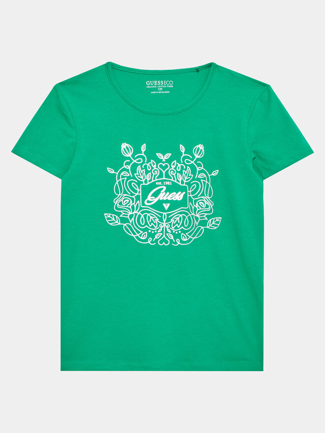 Guess Guess Camiseta J3GI20 K6YW1 Verde Regular Fit
