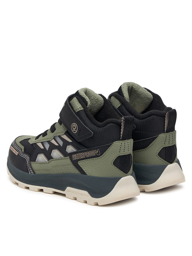 Skechers Schnürschuhe Skechers S-Lights Waterproof: Storm Blazer - Glow Trail 406381L/BKOL Schwarz
