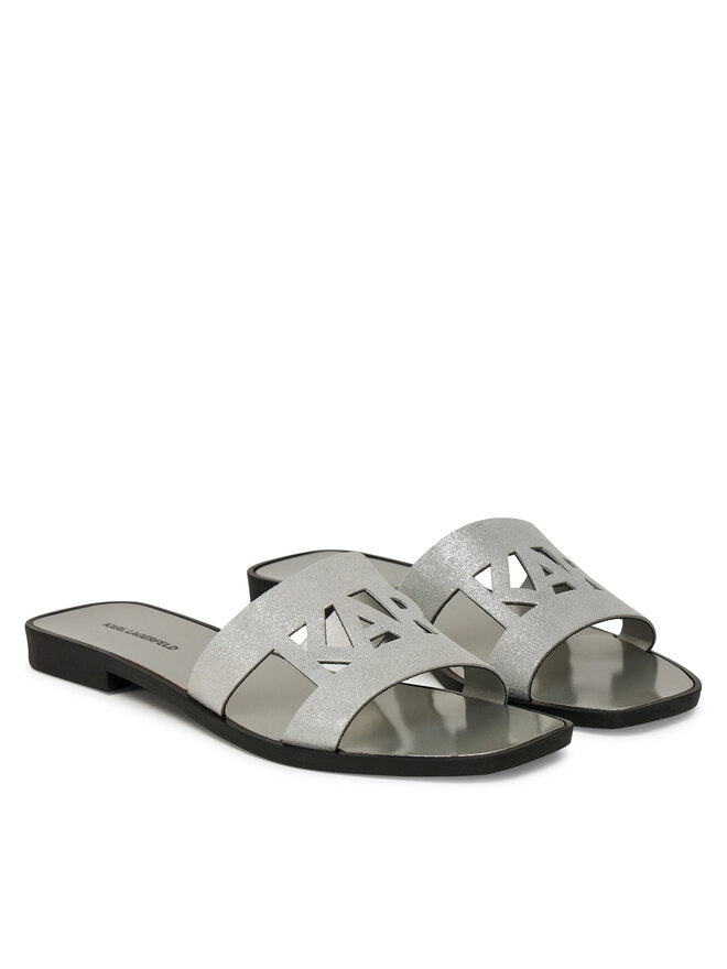 KARL LAGERFELD Şlapi KARL LAGERFELD Skoot II KL80402 Argintiu