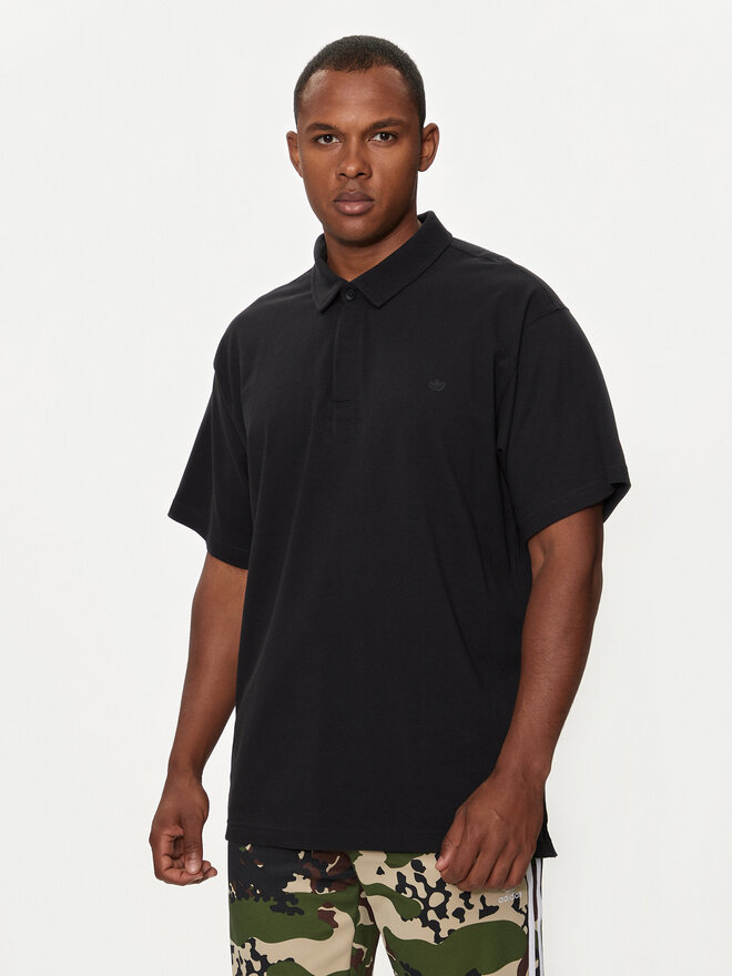adidas adidas Polo Premium Essentials HR8677 Μαύρο Loose Fit