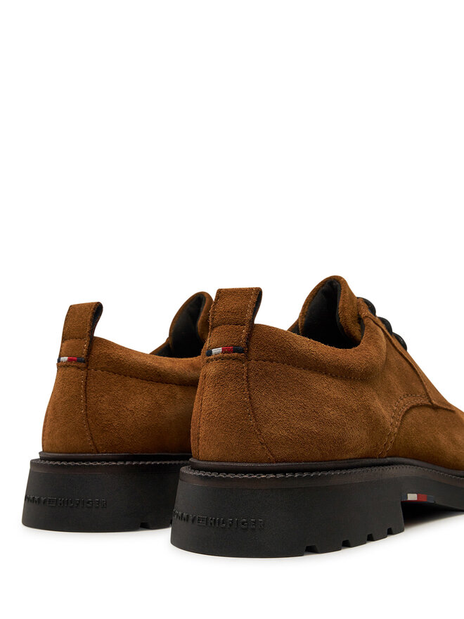 Tommy Hilfiger Īsi apavi Tommy Hilfiger Light Hilfiger Lwt Suede Shoe FM0FM05088 Brūns