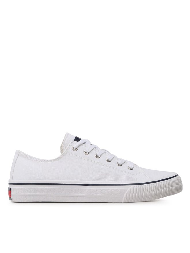 Tommy Jeans Tenisky Tommy Jeans Skate Canvas Ess EM0EM01175 Bílá