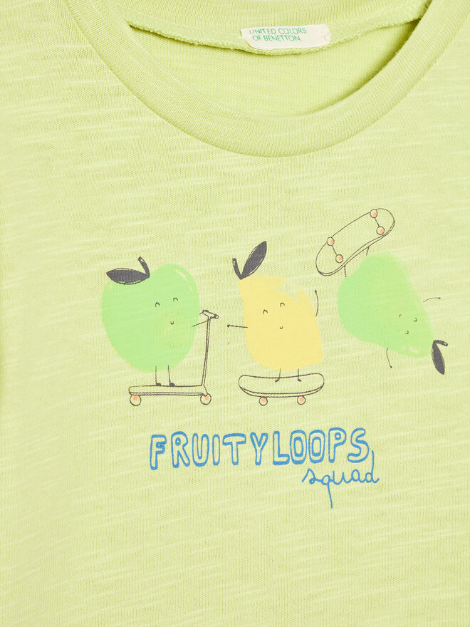 United Colors Of Benetton United Colors Of Benetton T-Shirt 3F93A102K Πράσινο Relaxed Fit