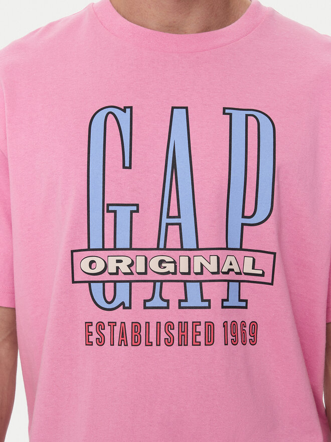Gap Gap Marškinėliai 664006-05 Rožinė Regular Fit