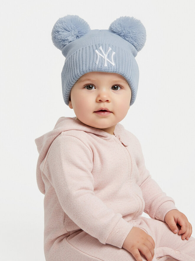 New Era Шапкa New Era Child Double Pom Se 60565307 Блакитний