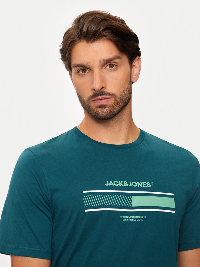 Jack&Jones Jack&Jones Póló South 12256784 Zöld Standard Fit