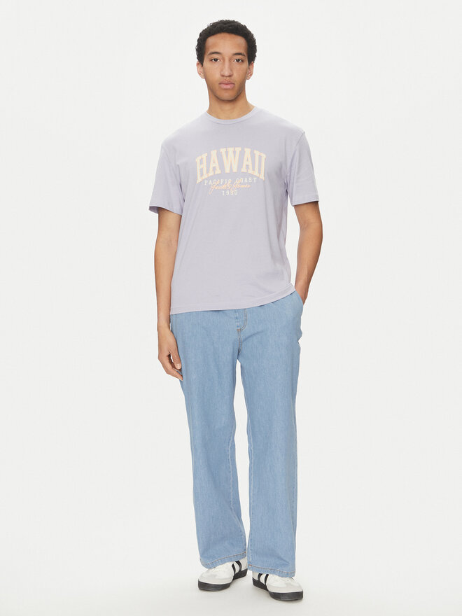 Jack&Jones Jack&Jones Marškinėliai Detroit 12268441 Violetinė Relaxed Fit