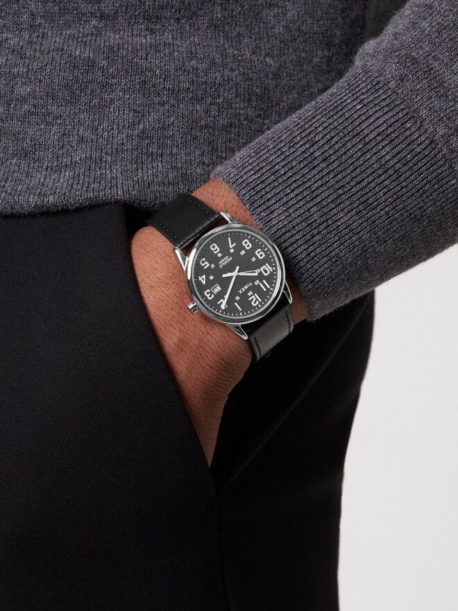 Timex Karóra Timex Easy Reader Classic TW2Y12800 Fekete